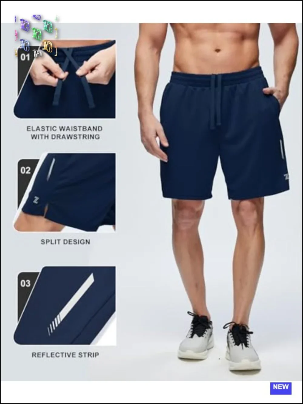 Men's Athletic Running Shorts 7